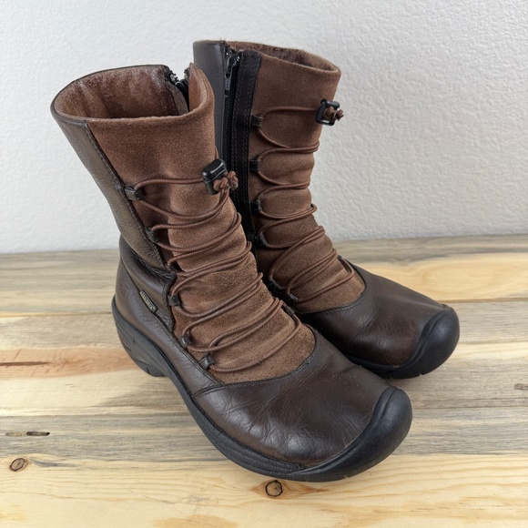 Keen Leather and Suede Bungee Boot Size 8 - Picture 2 of 14